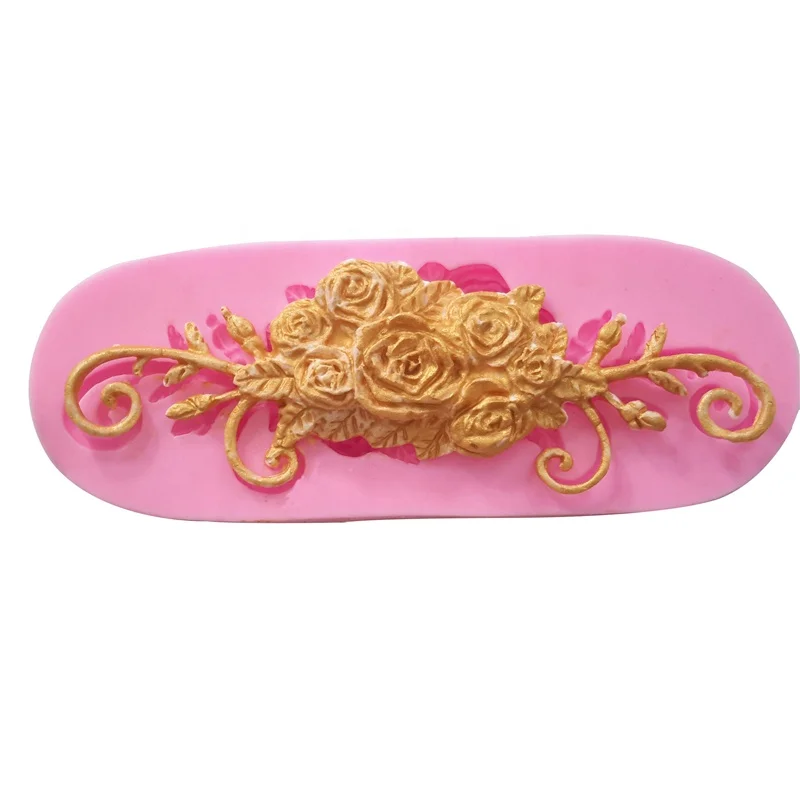 Rose Totem Pattern Fondant Silicone Mold/Cake Decorating Tools