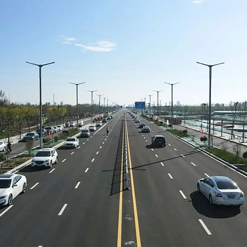 4m 5m 6m 7m 8m 9m 10m 12m Double Single Arm Aluminum Solar Street Light Pole Lamp Pole Solar Street Light With Pole