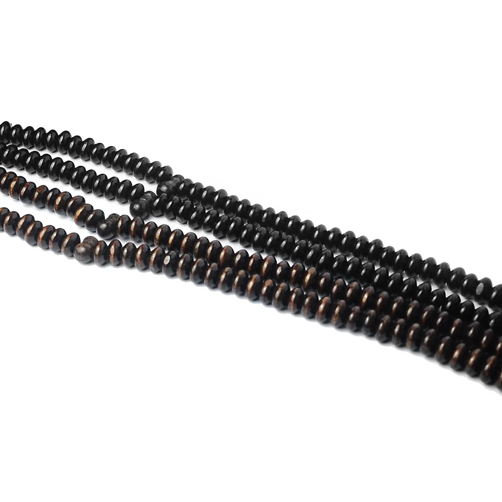 Muslim 99 Black Flat Wooden Scripture Rosary Halal Prayer Beads Lslamic Rosary Tasbeeh Tasbih Lslam