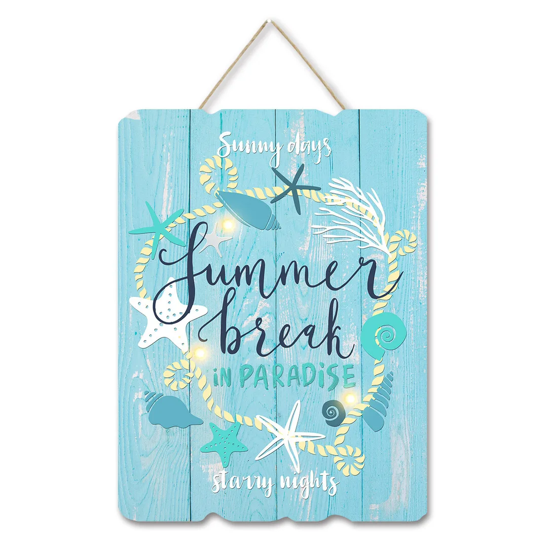 Summer word home decor finished wood sign wood signs blank craft crafted wooden products