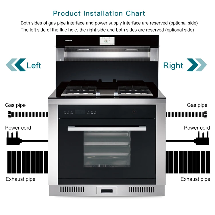 
kitchen professional range free standing gas cooker 