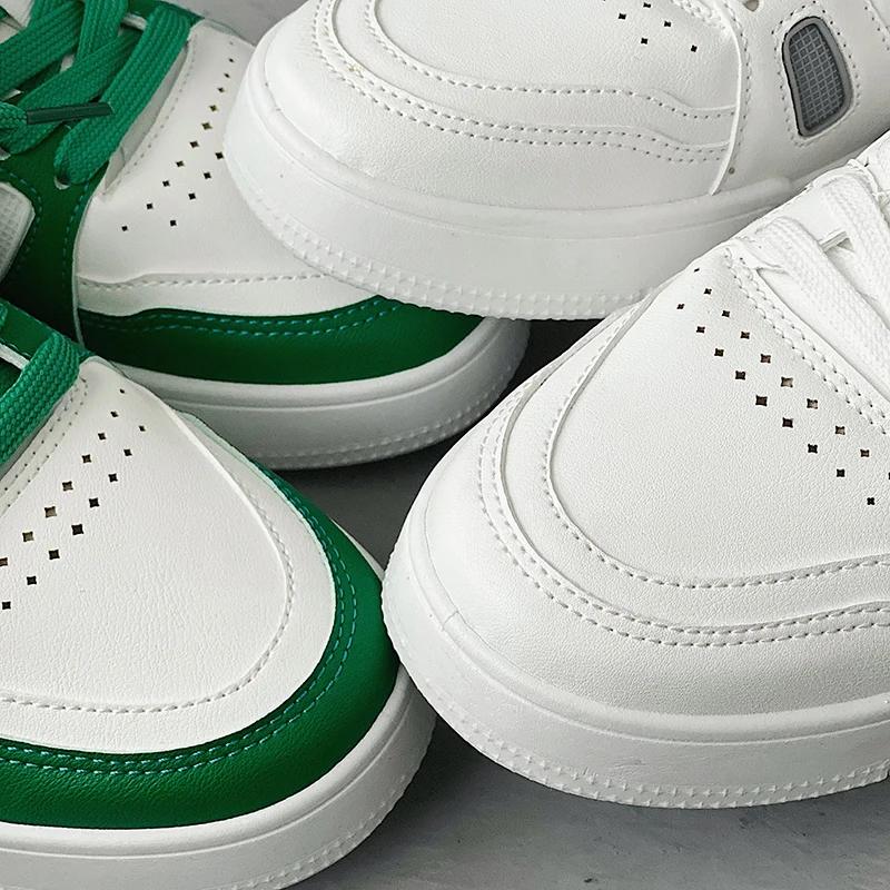 Custom Made Fashion Platform Leather Upper Private Label Shoes Men High Top Casual Sneakers Shoes