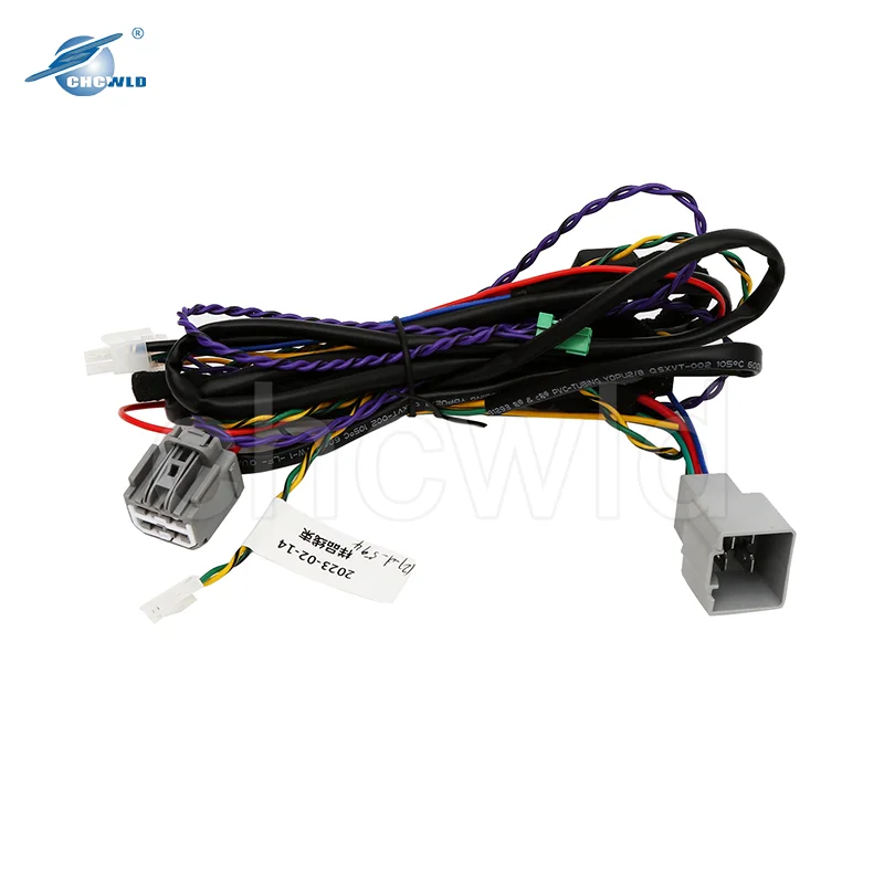 4 pin female connectors customized automotive car headlight wiring harness 7283-6469-40