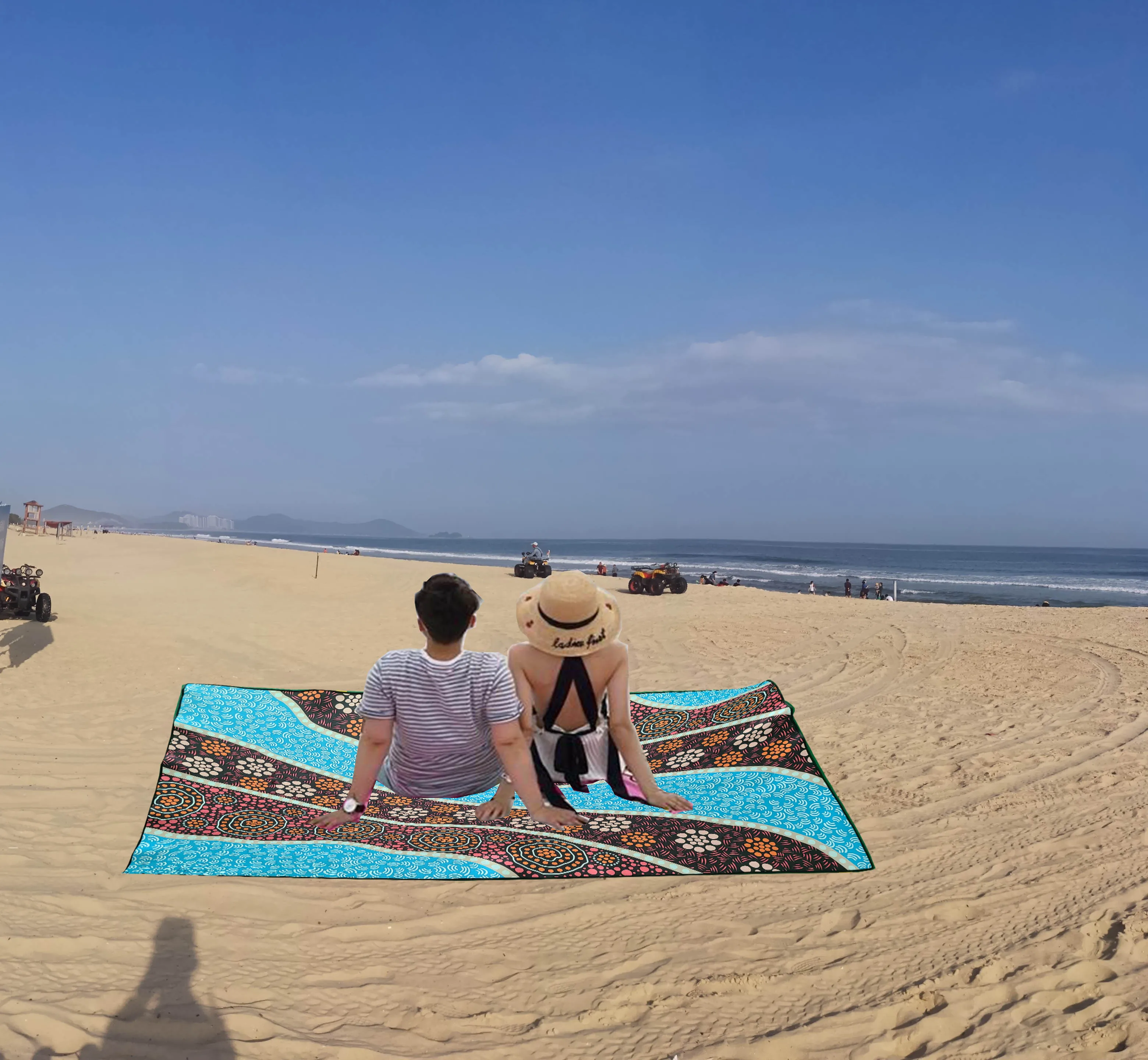 Custom Supercolossal Design With Printing Neoprene Beach Outdoor Mats Waterproof Neoprene Blanket