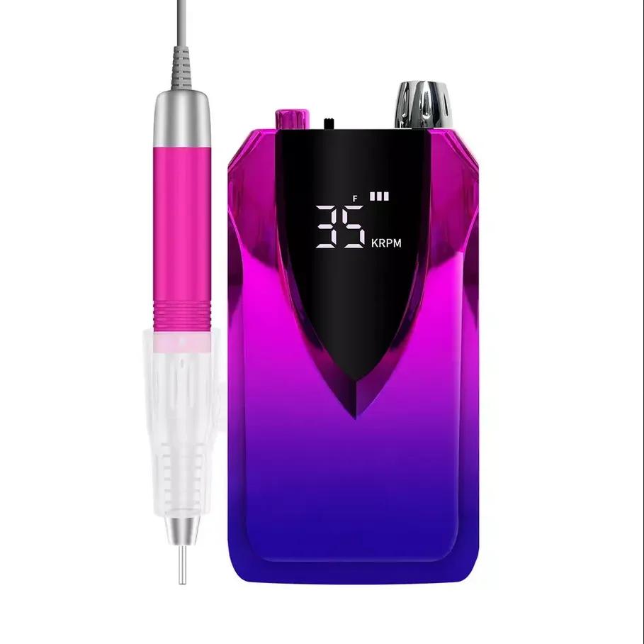 New Products Customize Private Logo 35000rpm e file Professional Cordless Electric Portable Nail Drill Machine