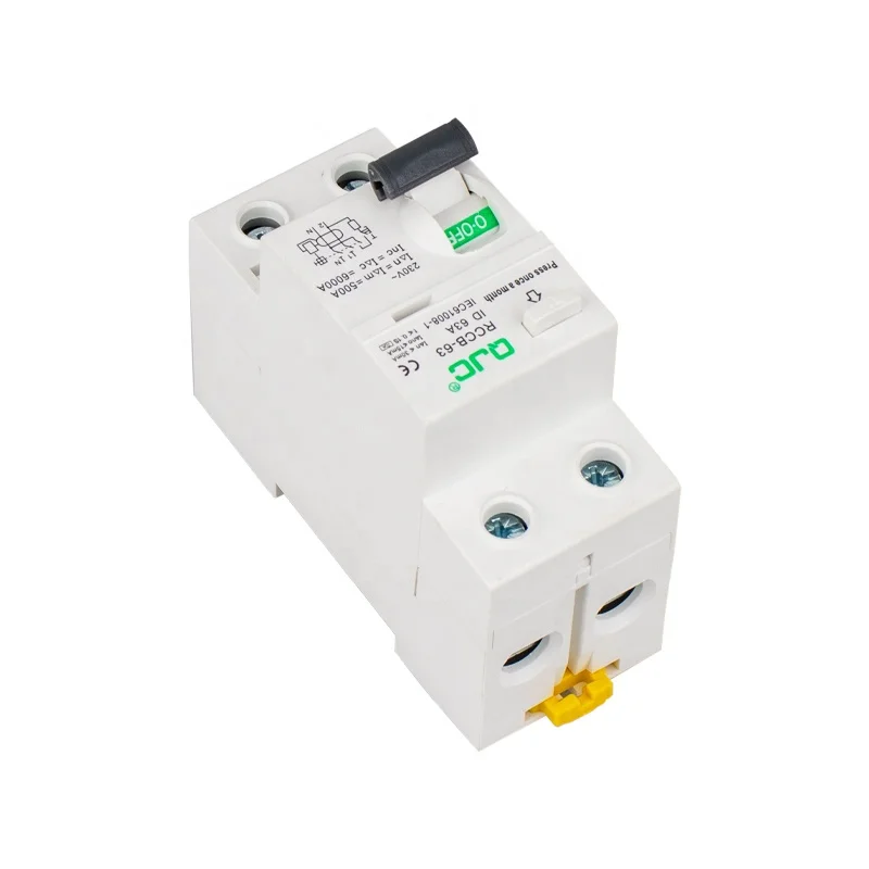 Электронный профессиональный производитель QJC 63A 100A 300mA 63amp rccb type b автоматический сброс rccb rcd elcb RCB rcbo