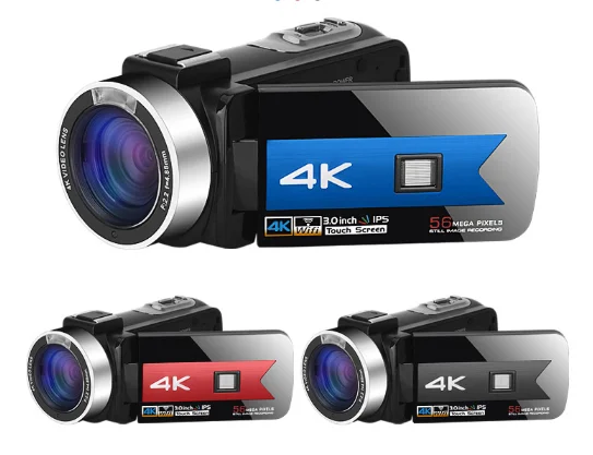 3 дюймов 3840*2160 4K HD видеокамера цифровой видеокамеры TFT LCD 56MP 16x Zoom DV AV ночное видение высокое качество крепление для фото и