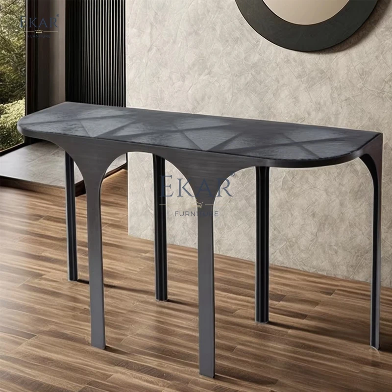 Elegant Modern round Dining Table Sturdy Metal Base & Glass Top for Home Villa Hotel Kitchen Dining Room Furniture