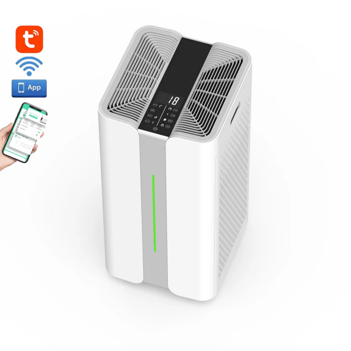 OEM ODM индивидуальный Wi-Fi приложение пульт дистанционного управления бытовой умный комнатный очиститель воздуха большой H13 HEPA очиститель воздуха для дома