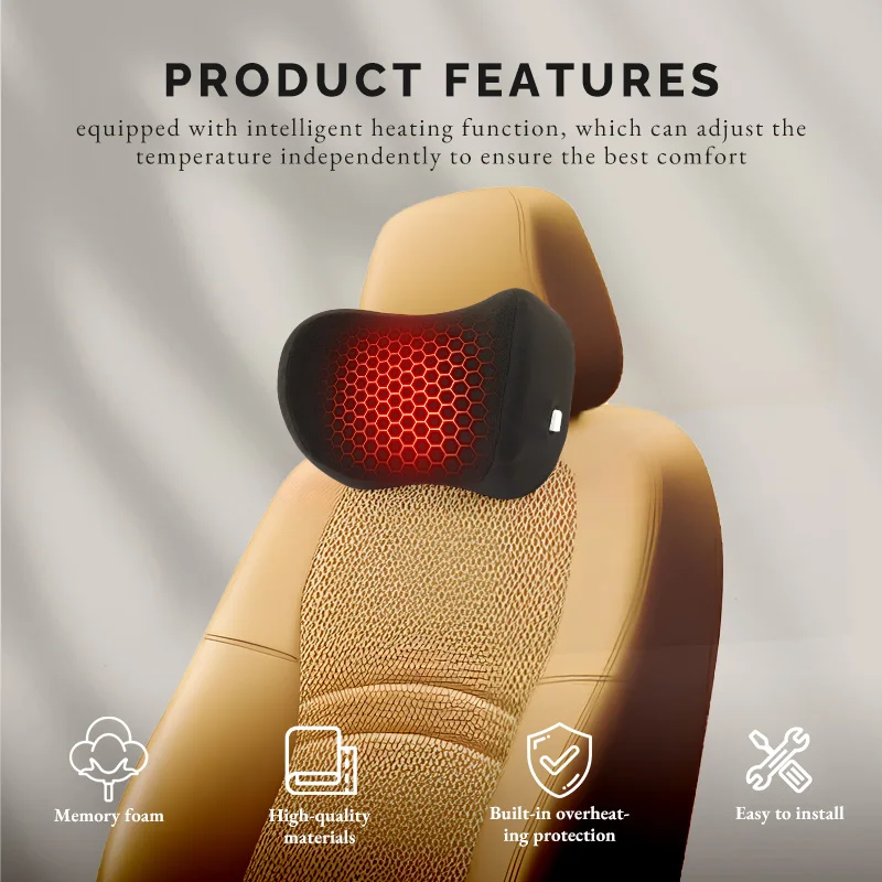 Cute Headrest Back Car Neck Pillow for Foam Custom Support Driving Rest Memory Seat Life Head Adult Car Neck Pillow