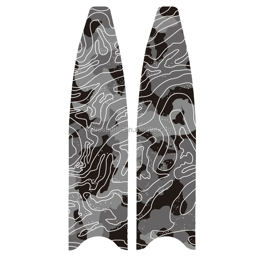 KUBO Carbon fiber free diving fins scuba snorkeling diving fins long flipper freediving blade accessories swim diving fins