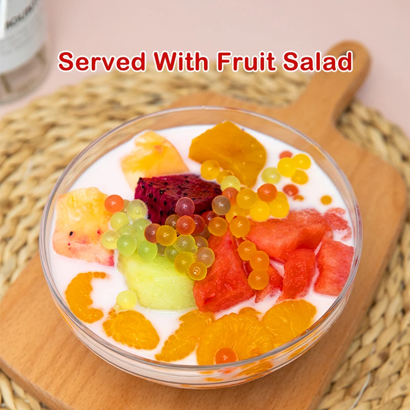 Low Price Wholesales Bursting Boba 1.2 Kg New Fruit Flavor Halloween Mango Popping Boba Pearls Bursting Boba For Bubble Tea