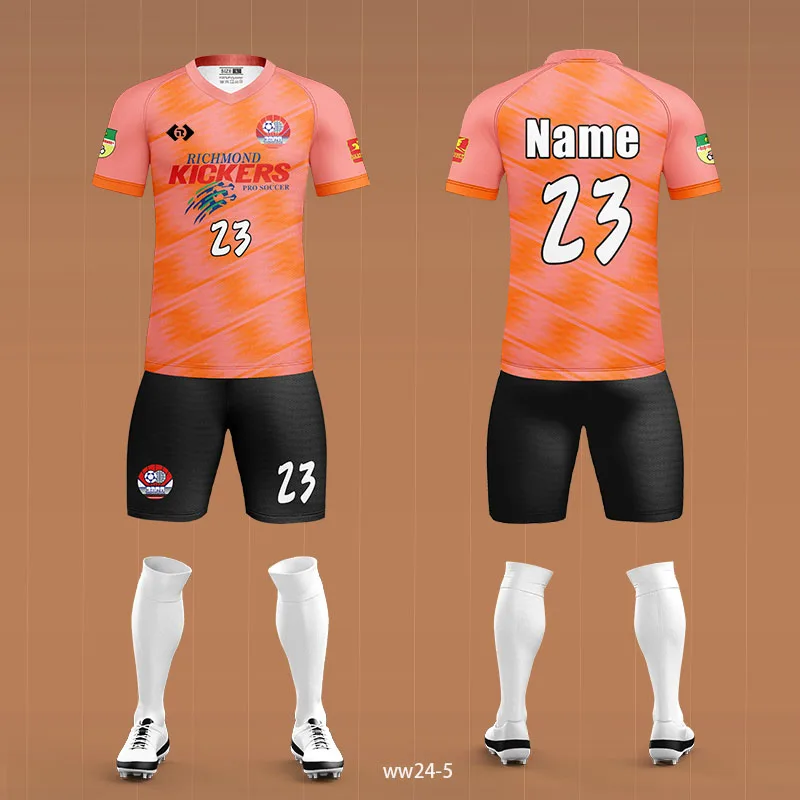 2024-2025 Custom Retro Football & Soccer Jersey  for Adults Sets Breathable Mesh with Automated Cutting OEM Service Available