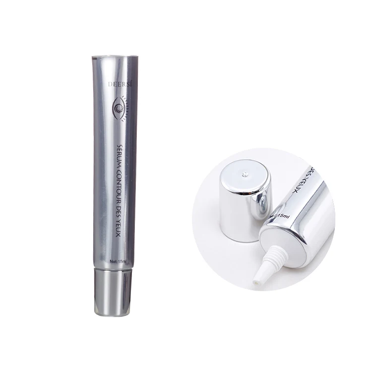 Empty small eye cream ointment tube aluminum plastic laminated soft tube for packaging 3ml 5ml 10ml 15ml