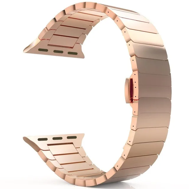 Сменный ремешок из нержавеющей стали звеньевой браслет для Apple Watch 44 мм iwatch 5 4 40 аксессуары умных часов петля 42