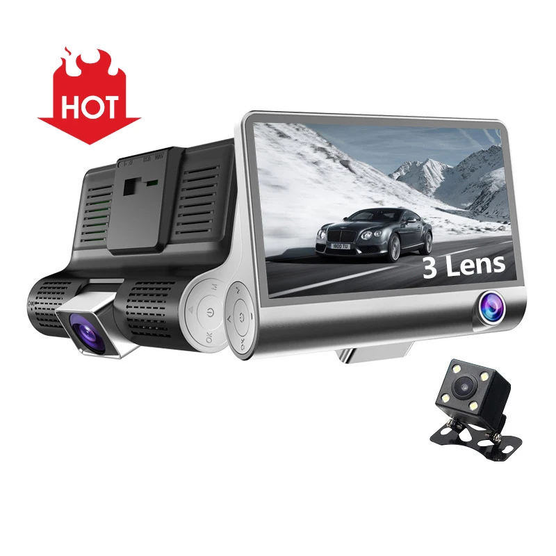  2021 эго высокое качество 4 дюймов HD 1080P способ 170 широкоугольный nexar dash cam 3 видеорегистратор канала камера с углом