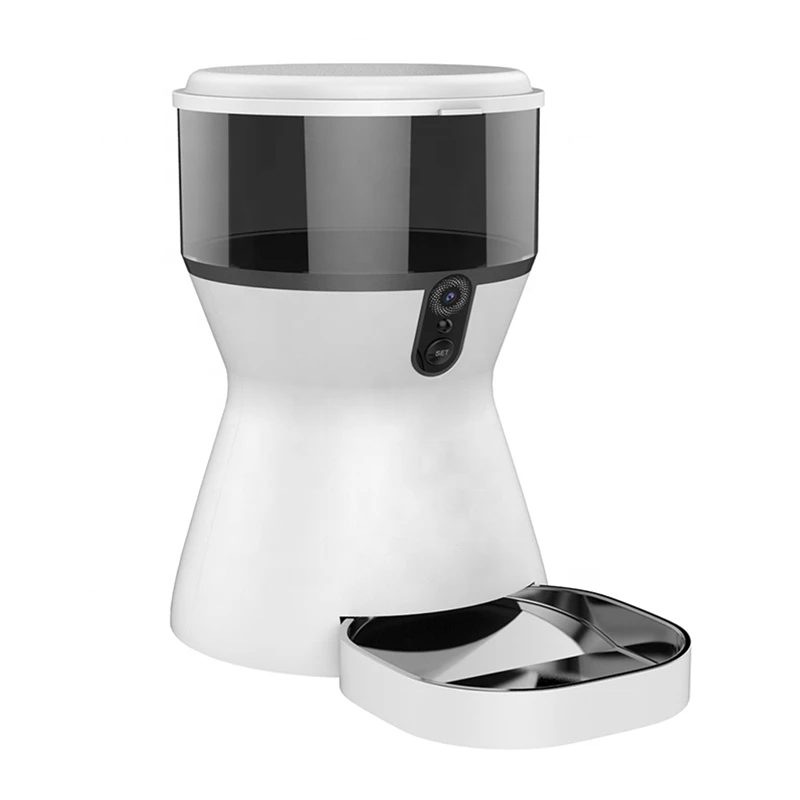 Видео-стиль, запись звука, удаленное управление с помощью приложения электронный времени 4L автоматического кошки собаки автоматическая кормушка для домашних животных