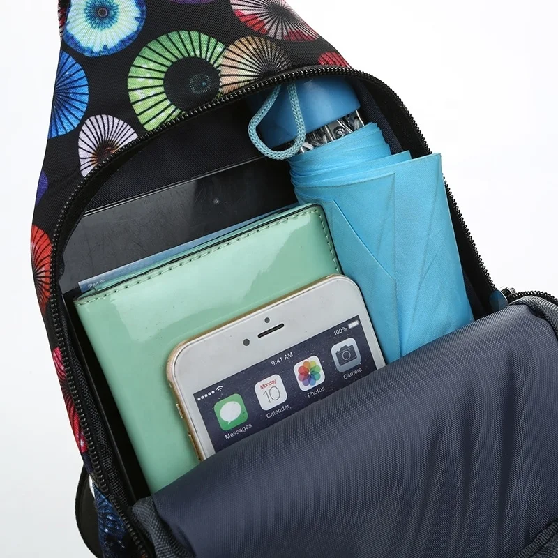 FSY New Fashion Women Chest Bag Outdoor Large Capacity Tablet Computer Single Shoulder bag Casual Oxford Cloth Messenger Bags