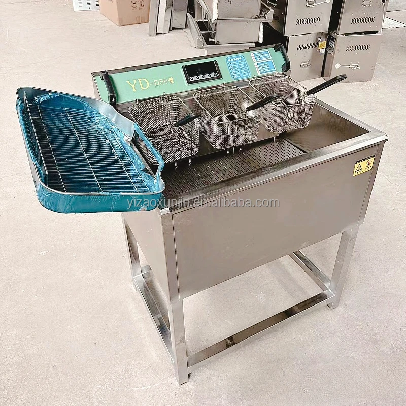 Industrial 50L single can vertical fryer digital display computer intelligent electric fryer
