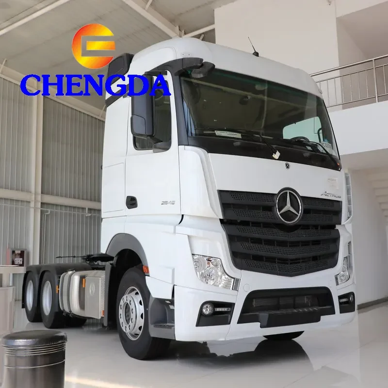 Second Hand Tractor Truck 6*4 Used Trailer Truck Head for Benz