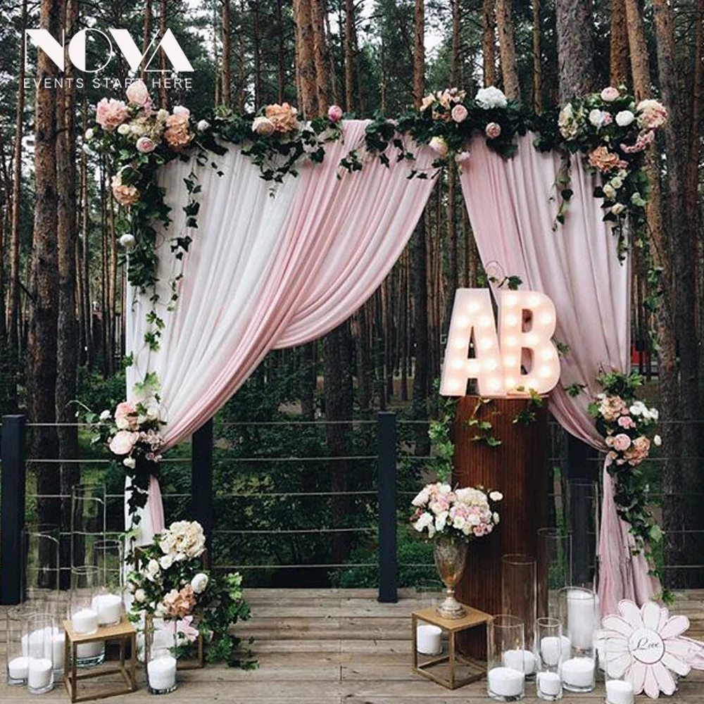 High quality used white ceiling pipe and drape for sale wadding backdrop