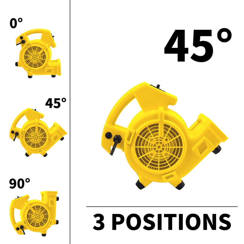 Airguru Mini air mover ковровая сушилка 1/8 л.с. напольный вентилятор ETL no USA 25% тарифы на восстановление повреждений водой в Таиланд