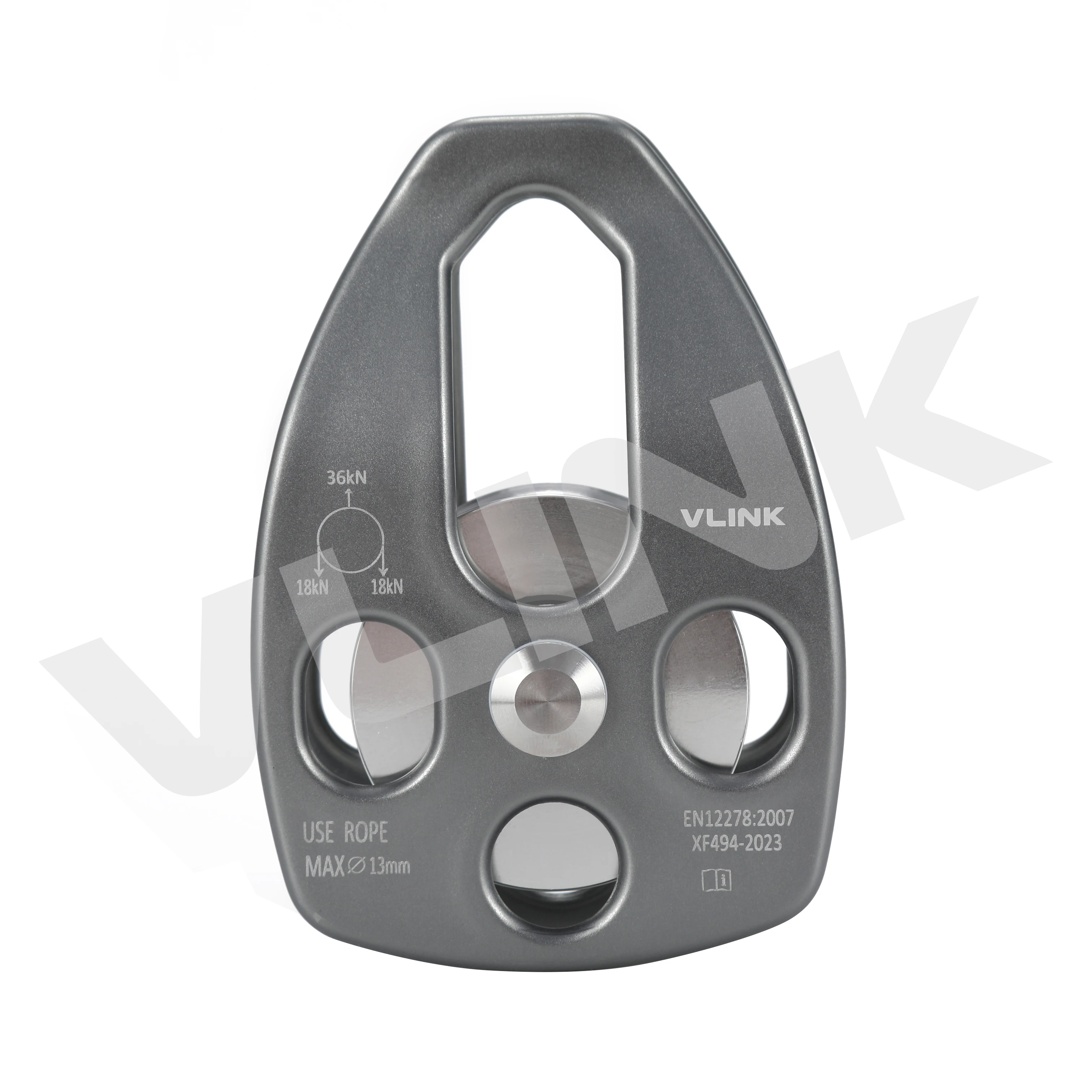 Rescue Aluminum Ball Bearing Large Single Pulley for Climbing