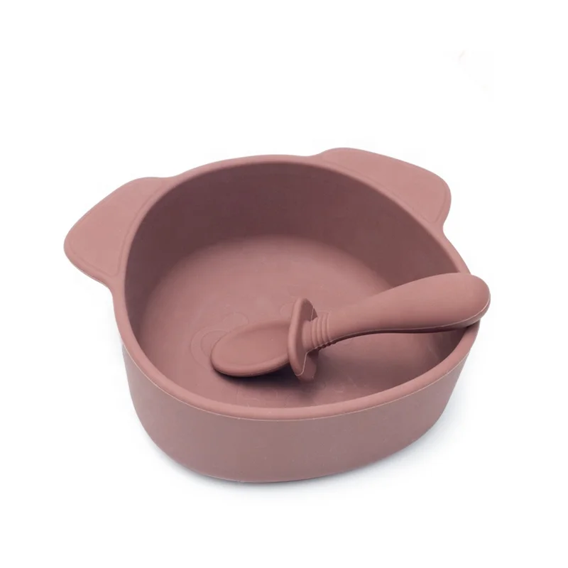 Wholesale Silicone Flatware Outdoor No Metal School Eating Cute Children Safe Spoon Fork Kid Cutlery Set