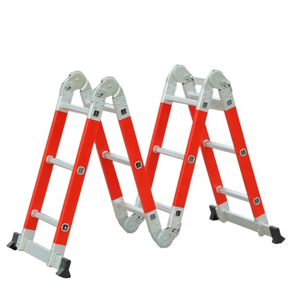 Super Quality New Style Library Telescopic Ladder Fiberglass Ladder