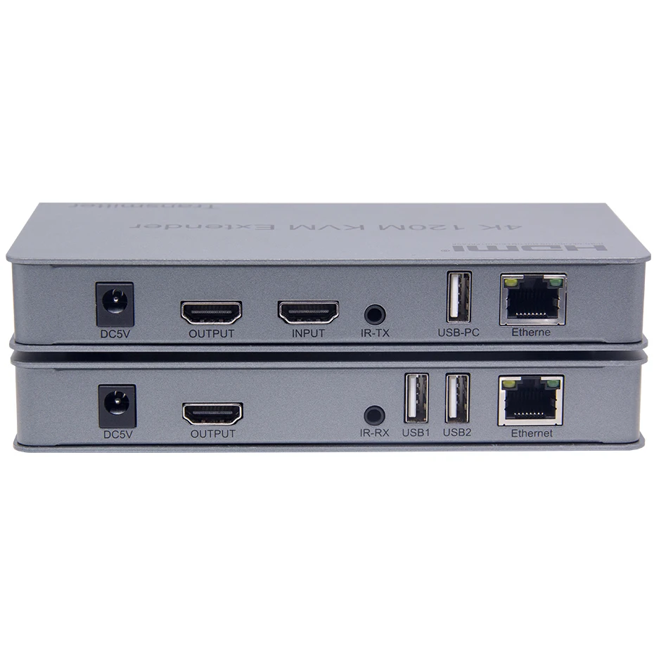 4K HDTV KVM удлинитель 120 м USB HDMI по cat5e/6 кабель до для ПК мыши клавиатуры расширения