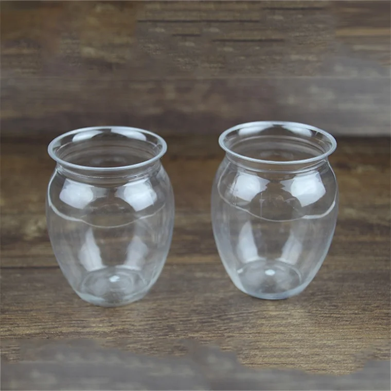 Manufacturer Eco-friendly Cups Plastic Dessert Cups for Cake Transparent China Disposable Food Package Paper Case Cups & Saucers