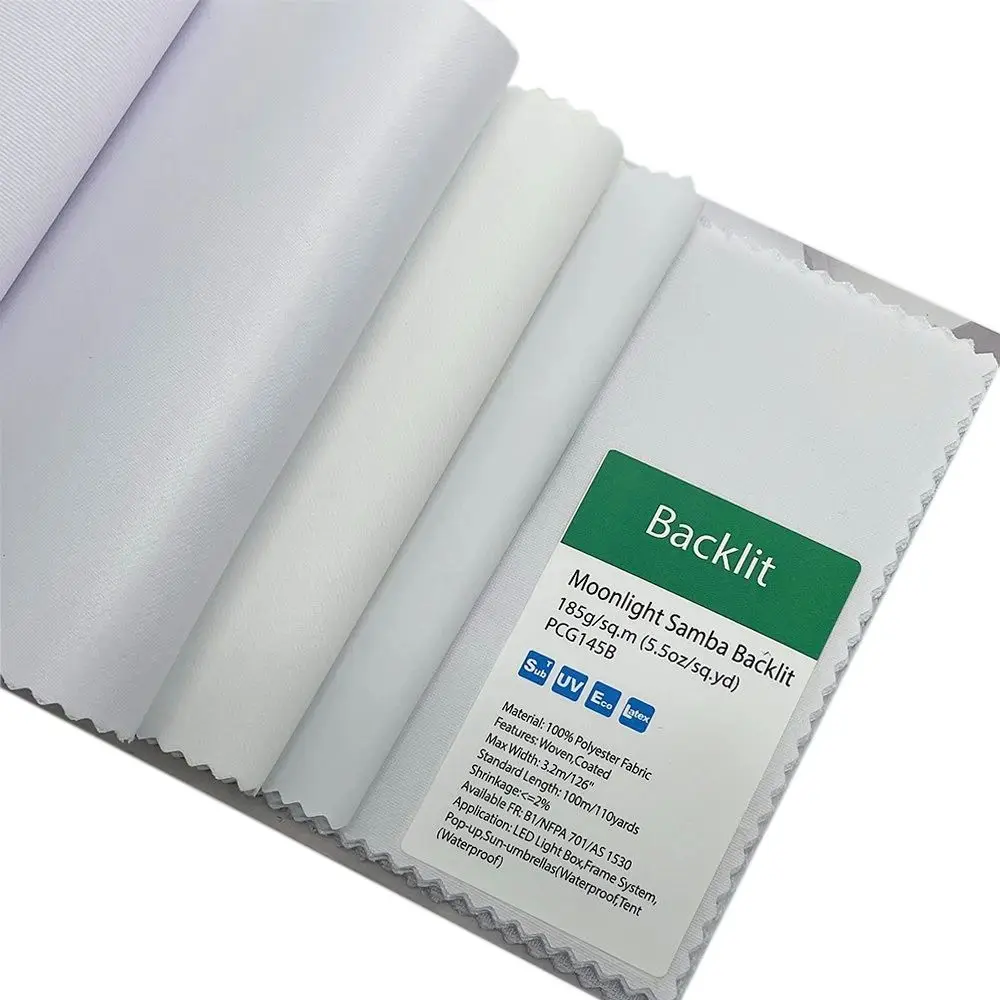 FRISIGN 190gsm Premium Woven Backlit Samba Fabric for LED Light Box Dye Sublimation Display Fabric