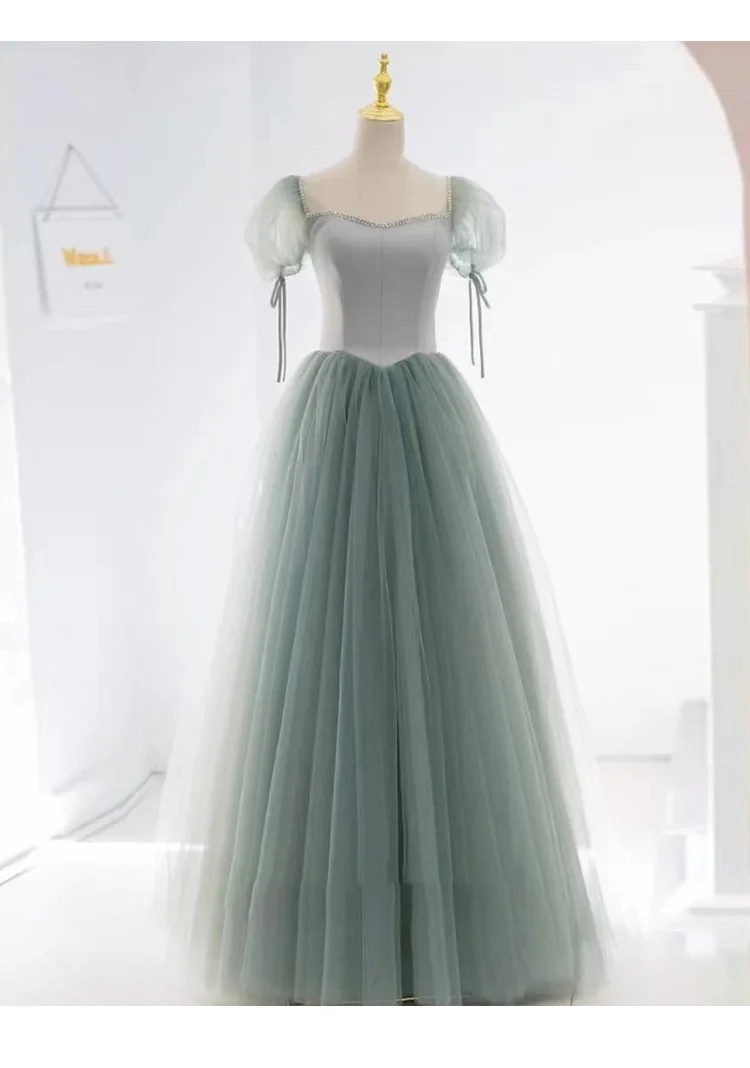 Wholesale Logo Premium Sense Texture Bridesmaid Dresses Green Princess Vocal Dresses
