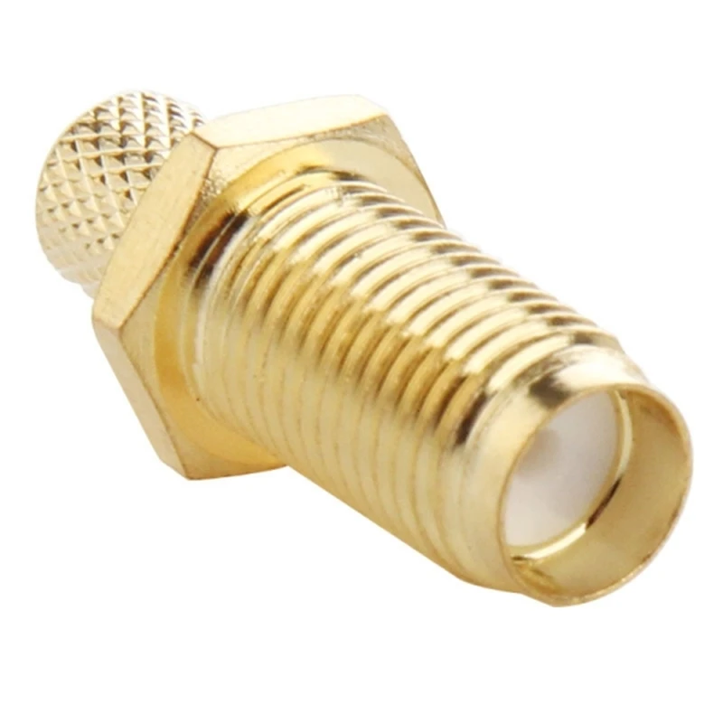 SMA Female  Crimp RG58 RG142 LMR195 RG400 Cable Straight High Quality Wire RF Coax Connector