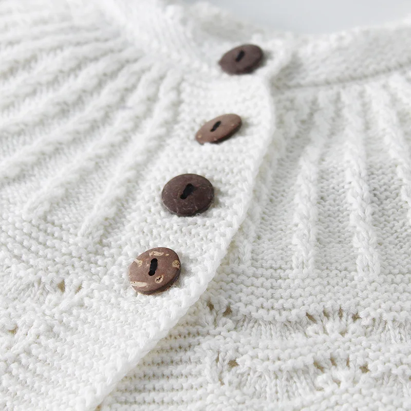 Newborn Baby Outfit Knitted Sweater Cardigans+Bodysuit 2pcs Set Baby Girl Birthday Clothing Set Pink white Gray Available