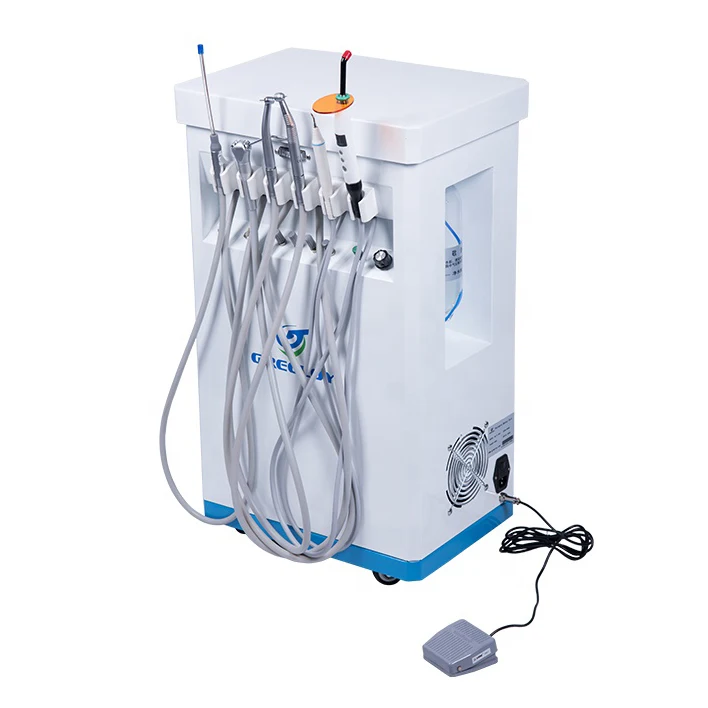 Medical Dental Equipment Portable Mobile Dental Cabinet Unit with Air Compressor