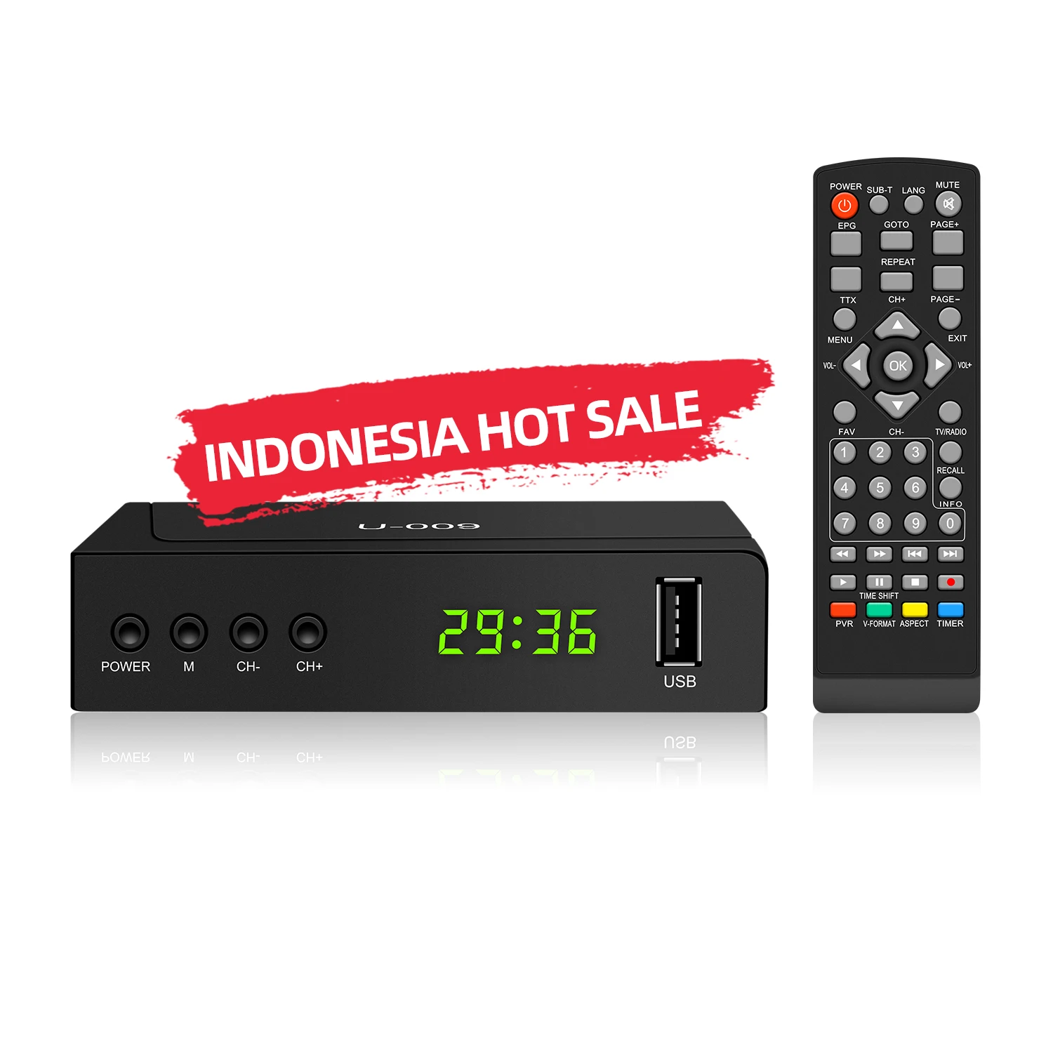 Новый DVB Декодер 4K HD TV компьютерной приставки к телевизору для спутникового ТВ-приемника Бесплатная