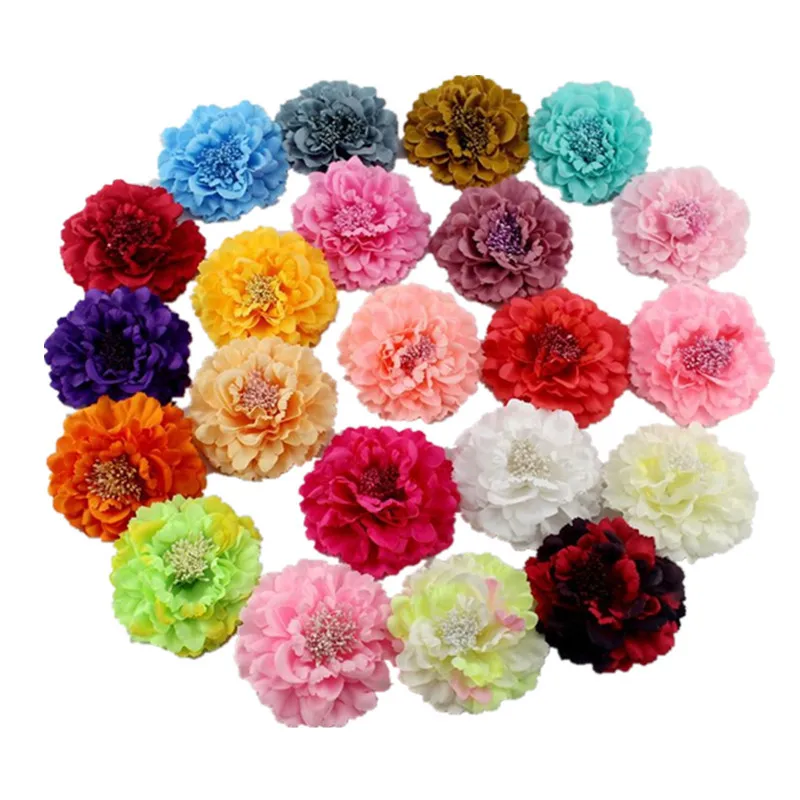 Women Hair Accessories Clip Fabric Multi-color Big Flower Brooch Fashion Pin For Bag Sunhat  Daily Decoration