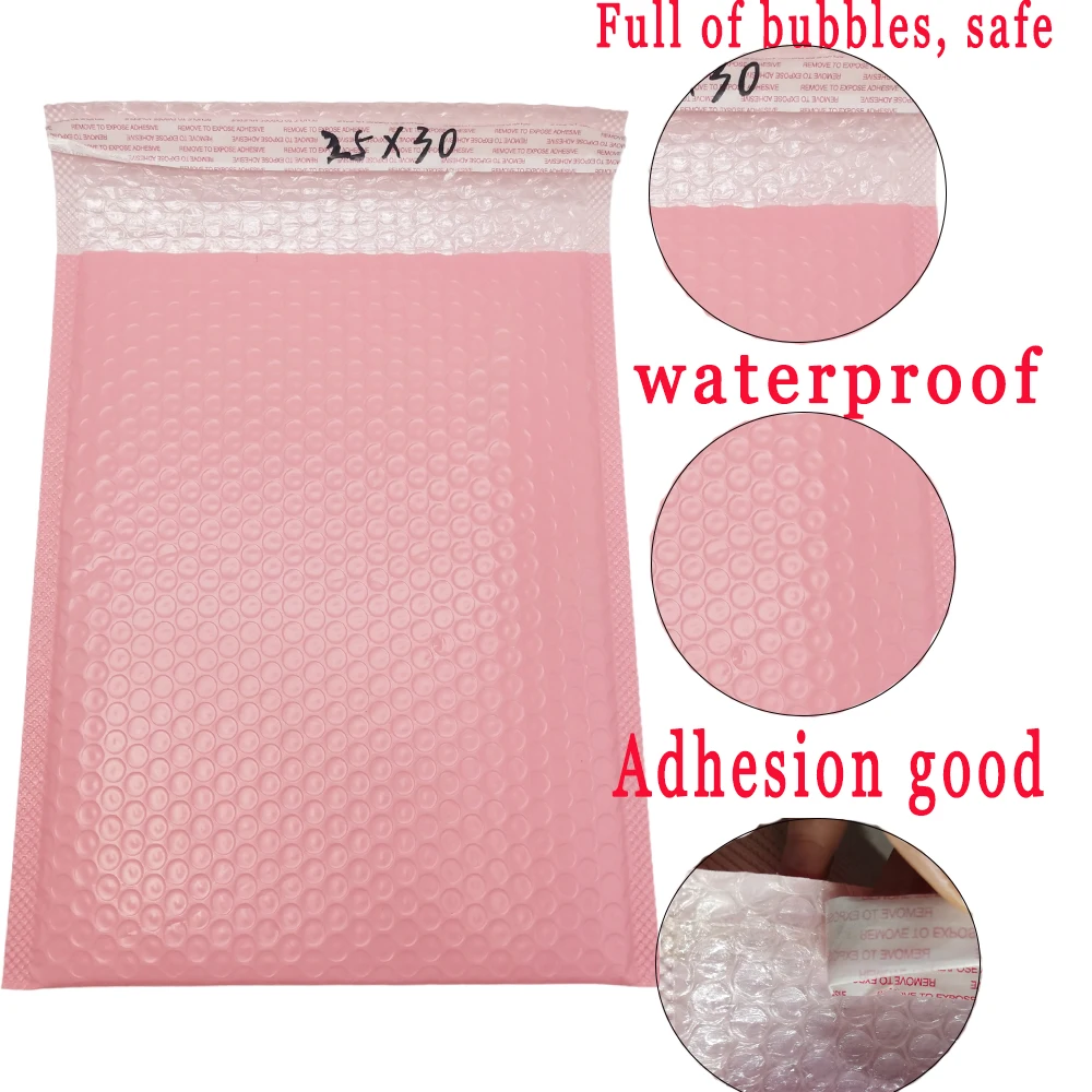Low MOQ Poly Bubble Mailers Print Logo Air Polly Mailer Bags Padded Envelope Express Shipping Package