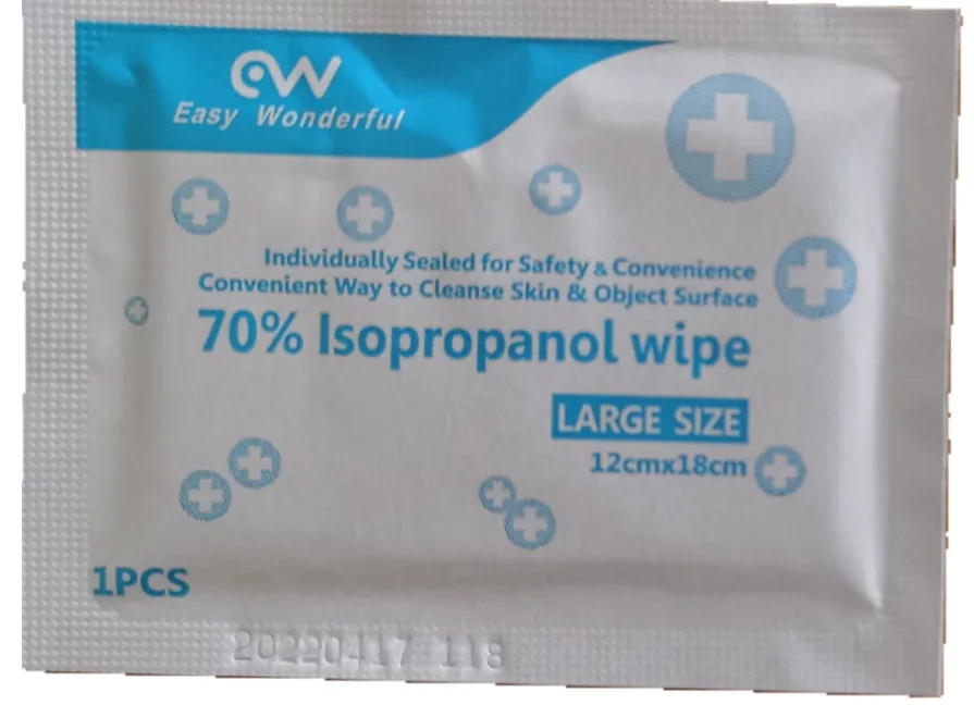 Antibacterial Sanitizer Quick Disinfecting isopropanolic Sanitizing 70% IPA mobile phone wet wipes