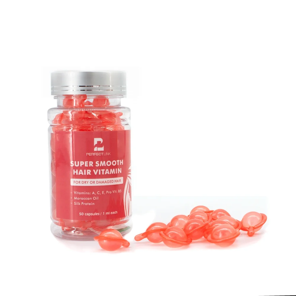 Best Professional Private Label Smooth Care Treatment Moisturizing Growth Hair Serum Vegan Oil Vitamin Capsules