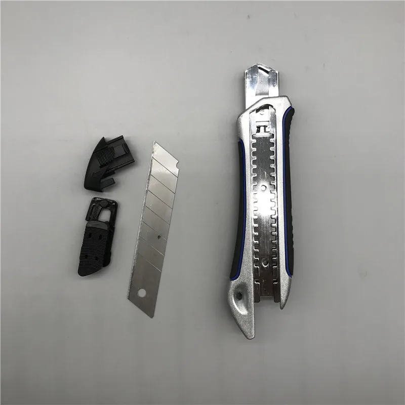 Walmart hot sales Zinc box cutter sliding blade utility safe snap off blade knife