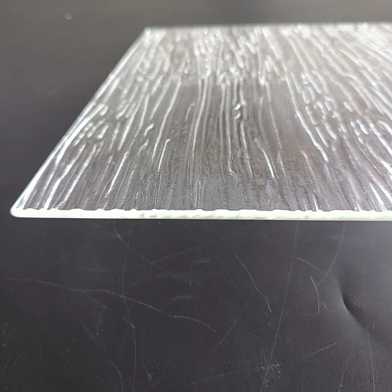 wholesale custom patterned glass sheets panels ultra clear rain pattern decorative glass for wardrobe doors