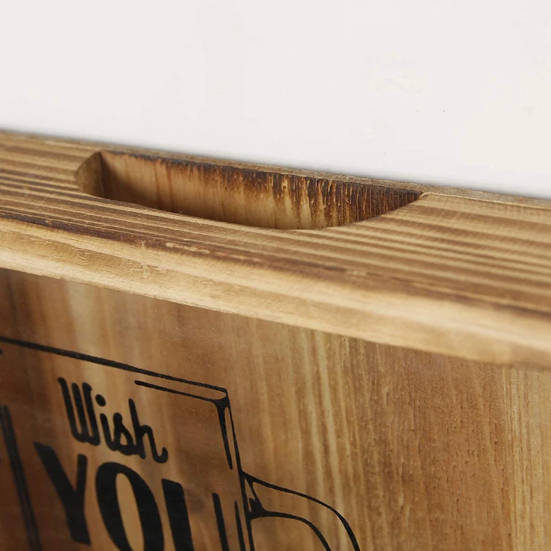 Оптовая продажа под заказ теневая коробка для вина держатель пивных