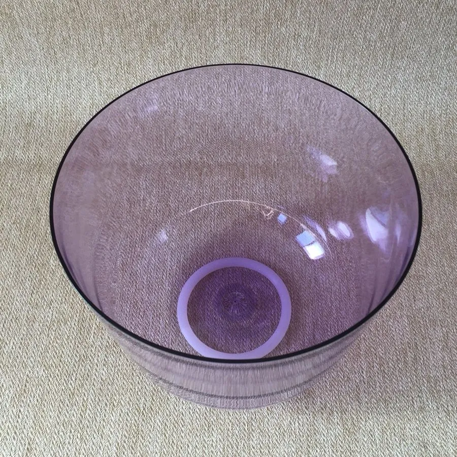 HF High Quality Violet Clear Quartz Crystal Singing Bowl for sound healing and meditation