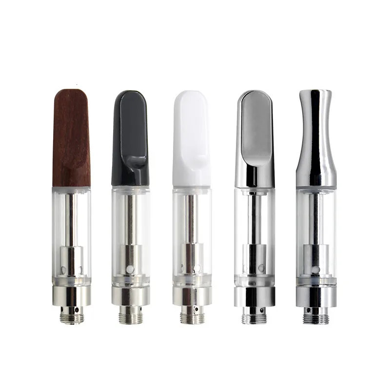 
New CBD 510 atomizer Cartridge Glass Vape Cartridge with Ceramic Coil 0.5ml Atomizer 