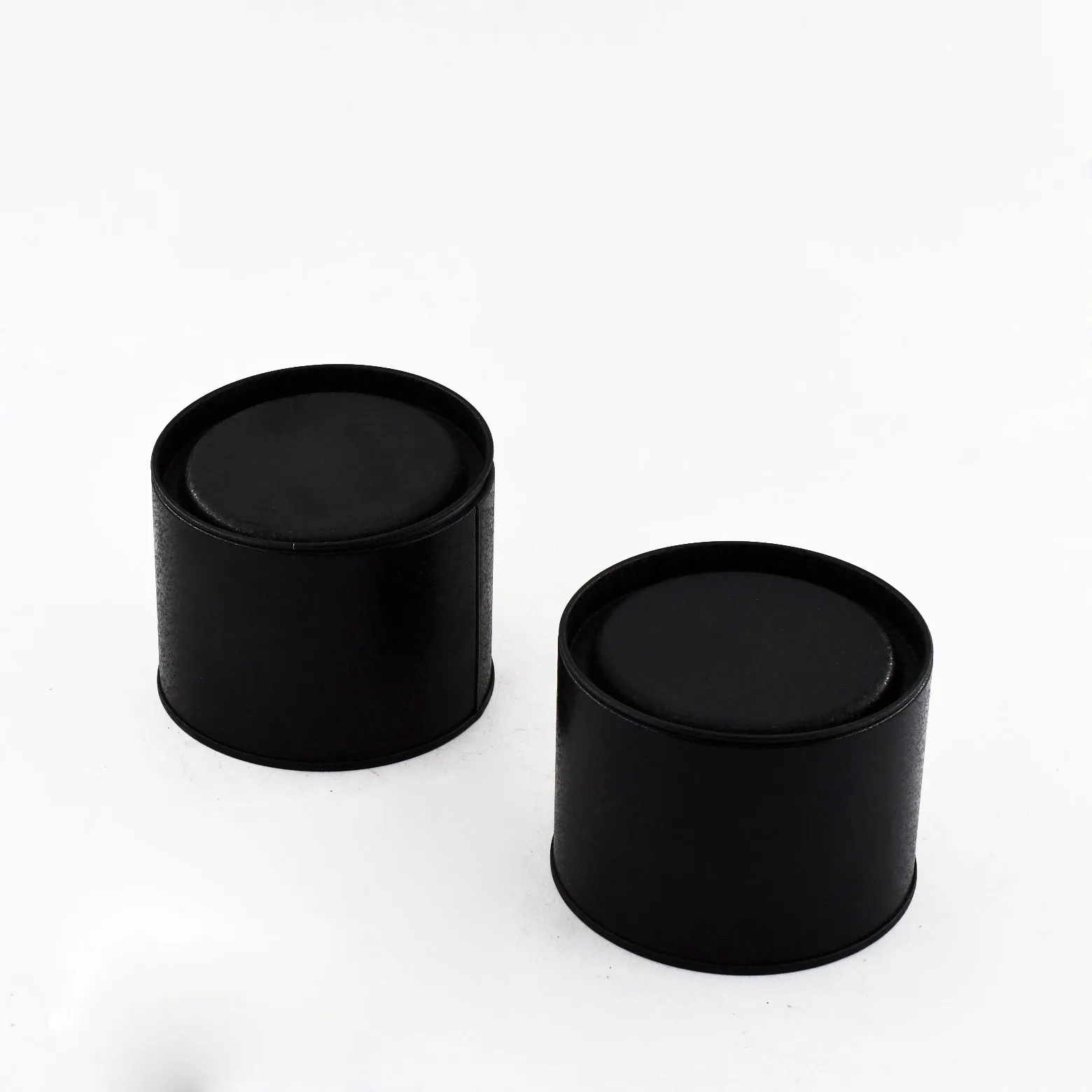 Wholesale Unique Ice Crackle Design Aesthetic Black Metal Travel Candle Jars For Christmas Gift
