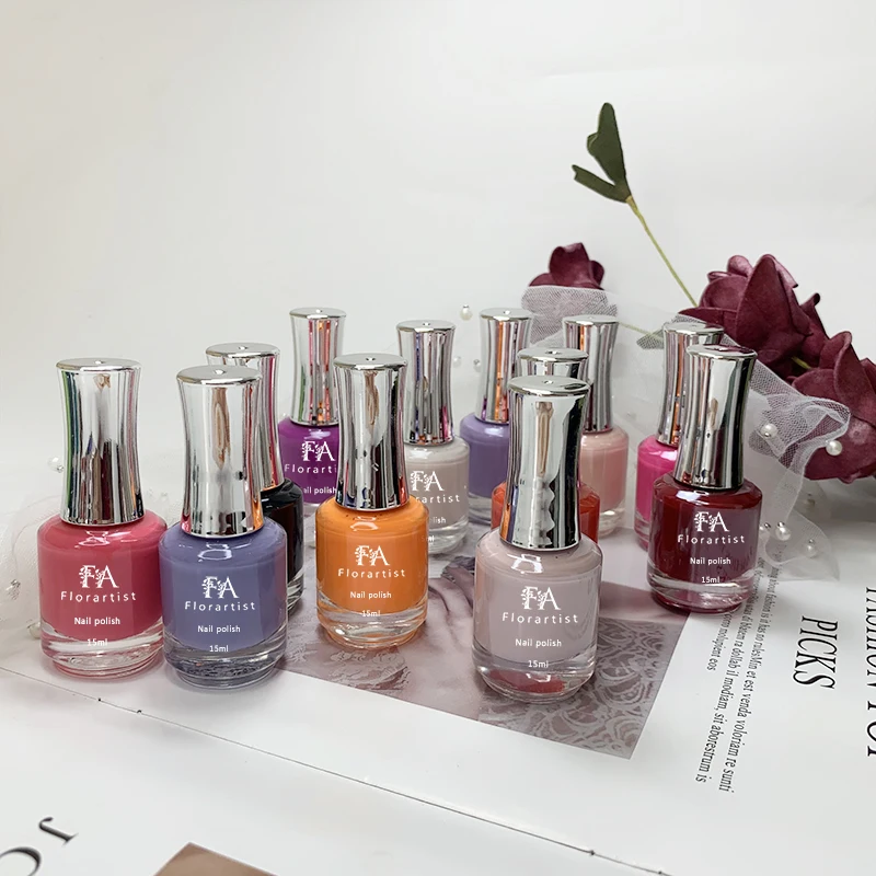 New Trend Waterproof Long Lasting Enamel Non Toxic Organic Kids Women Halal Private Label Nail Polish Color