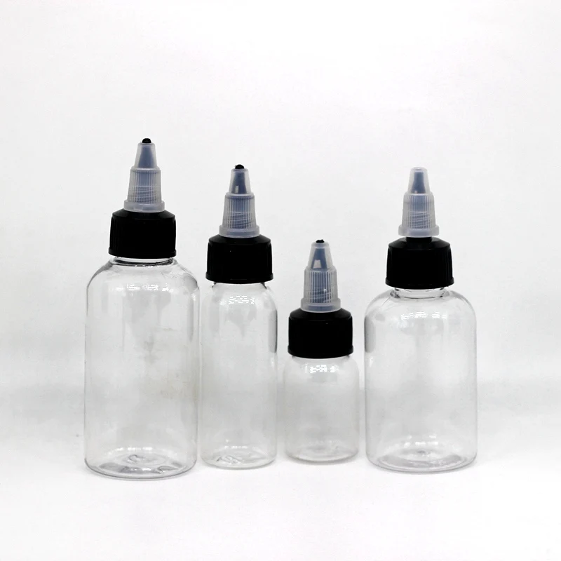 15/30/50/60/120/250/500ML 1L Recyclable Clear Tattoo Airbrush Ink Pigment Bottles Empty Bottle Container for Tattoo Ink Color