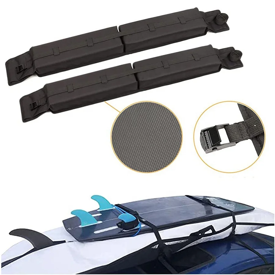 Anti-UV Universal Car Aero Crossbar Pads Roof Rack Pads for Kayak Surfboard SUP Canoe